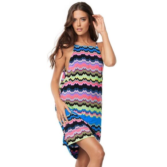 New. PILYQ chevron dress/coverup. Normally $154. M/L￼ - Picture 2 of 16